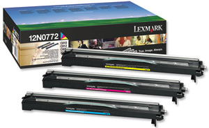 Lexmark Laser Photo Developer Cartridge Page Life 28000pp 3-Colour CMY [for C910] Ref 12N0772