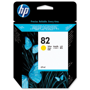 Hewlett Packard [HP] No. 82 Inkjet Cartridge 69ml Yellow Ref C4913AE
