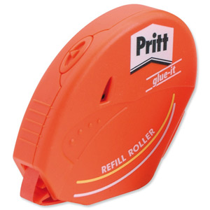 Pritt Glue-It Roller Adhesive Dispenser with Refill Cartridge Re-stickable Ref 485520
