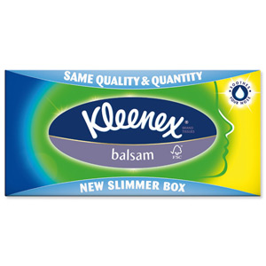 Kleenex Balsam Facial Tissues Box 3 ply with Protective Balm 80 Sheets Ref M02275