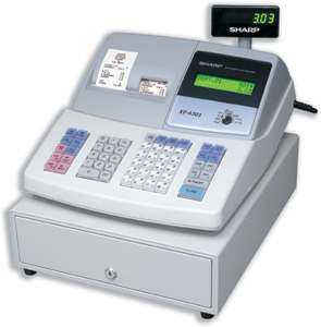 Sharp Cash Register 16 Digit LED Tax Euro 99 Departments 13 Lines/sec W355xD430xH312mm Ref XEA303