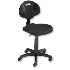 Trexus Lab Chair Gas Lift Easy-clean Seat H330mm W470xD435xH450-580mm Black