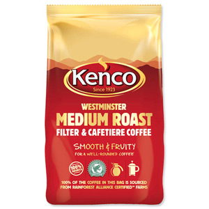 Kenco Rainforest Alliance Westminster Ground Coffee for Cafetiere and Filter 500g Ref A03267