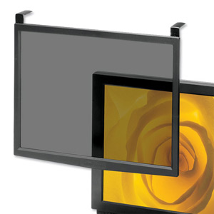 5 Star Screen Filter Glass Anti-glare-radiation-static CRT and LCD 16-17in Black Frame Ref CCS20552