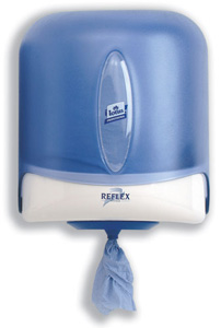 Reflex Jumbo Wiper Dispenser Centrefeed Plastic W252xD322xH252mm Smoked Blue Ref E022372