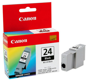 Canon BCI-24BK Inkjet Cartridge Page Life 130pp Black Ref 6881A002AA