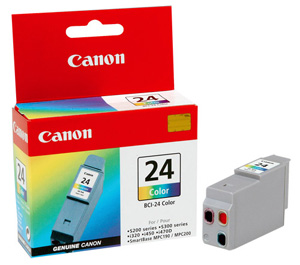 Canon BCI-24C Inkjet Cartridge Page Life 170pp Colour Ref 6882A002AA Ident: 797C