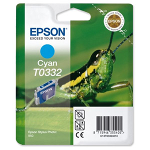 Epson Inkjet Cartridge Page Life 440pp Cyan (for SP950) Ref T033240