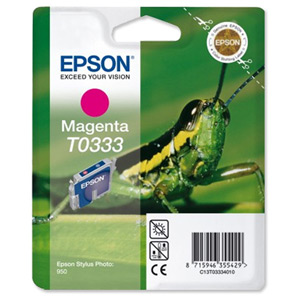 Epson Inkjet Cartridge Page Life 440pp Magenta (for SP950) Ref T033340