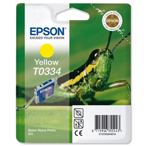 Epson Inkjet Cartridge Page Life 440pp Yellow (for SP950) Ref T033440