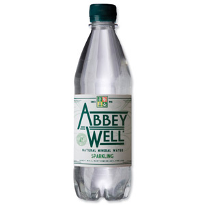 Abbey Well Natural Mineral Water Bottle Plastic Sparkling 500ml Ref 3791[Pack 24]