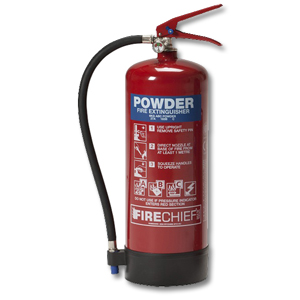IVG Firechief Fire Extinguisher Refillable Dry Powder for Class A and B and C 6kg Ref IVGS6.0KG
