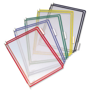 Tarifold Technic Pockets for Display Units PVC A4 Assorted Ref 114009 [Pack 10]