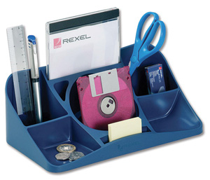 Rexel Agenda2 Desk Tidy W286xD153xH92mm Blue Ref 2101029