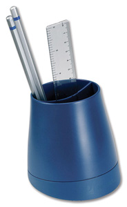 Rexel Agenda2 Pencil Cup W97xD97xH108mm Blue Ref 2101026