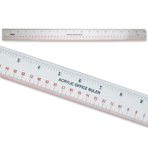 Helix Professional Ruler Acrylic Metric and Imperial 460mm Ref T18010/15018