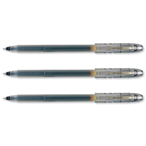 Pilot BLSG7 Gel Rollerball Pen Disposable Fine 0.7mm Tip 0.4mm Line Black Ref 056101201 [Pack 12]