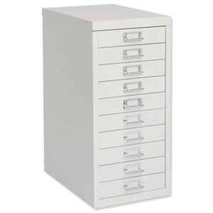 Bisley SoHo Multidrawer Cabinet 10-Drawer H590mm Chalk White Ref H2910NL-26