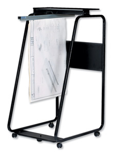 Arnos Hang-A-Plan Premium Front Load Trolley Large A0-B1 W665xD800xH1345mm Black Ref D057