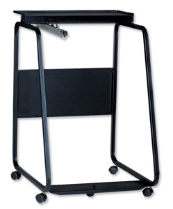 Arnos Hang-A-Plan Premium Front Load Trolley Small A1-A2 W665xD730xH1025mm Black Ref D058
