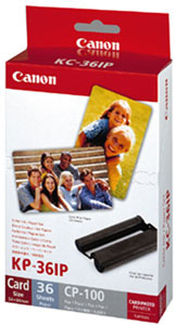 Canon CP100 Ink and Paper Set for Photo Printer 36 Sheets 102x152mm Ref 7737A001AH
