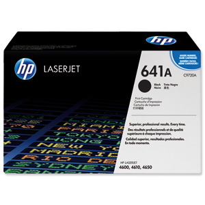 Hewlett Packard [HP] No. 641A Laser Toner Cartridge Page Life 9000pp Black Ref C9720A