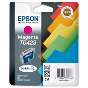 Epson Inkjet Cartridge Page Life 420pp Magenta (for C82 CX5200) Ref T042340