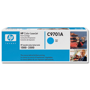 Hewlett Packard [HP] Laser Toner Cartridge Page Life 4000pp Cyan [for Laserjet 2500] Ref C9701A