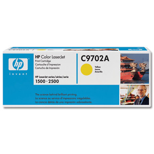 Hewlett Packard [HP] Laser Toner Cartridge Page Life 4000pp Yellow [for Laserjet 2500] Ref C9702A