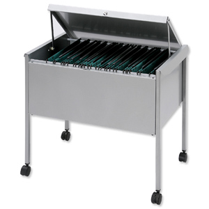 Filing Trolley Suspension with Lockable Lid for 100 Files