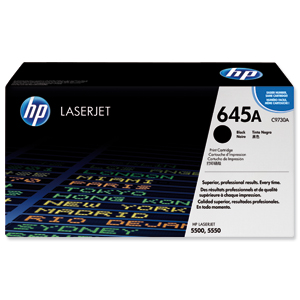 Hewlett Packard [HP] No. 645A Laser Toner Cartridge Page Life 13000pp Black Ref C9730A