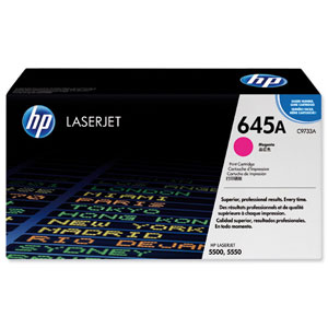 Hewlett Packard [HP] No. 645A Laser Toner Cartridge Page Life 12000pp Magenta Ref C9733A Ident: 818E