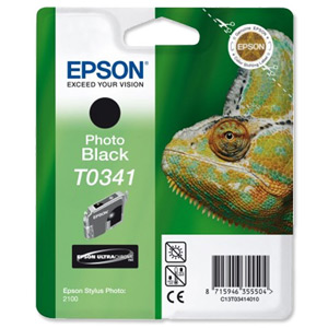 Epson Inkjet Cartridge Page Life 628pp Photo Black Ref T034140