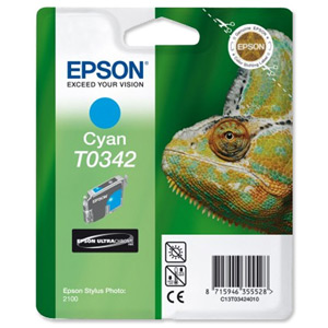 Epson Inkjet Cartridge Page Life 440pp Cyan Ref T034240