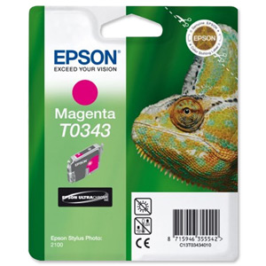 Epson Inkjet Cartridge Page Life 440pp Magenta Ref T034340