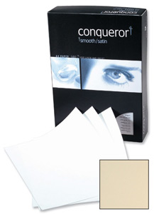 Conqueror Prestige Paper Ultra Smooth Finish Box 100gsm A4 Cream Ref CQX0324CRNW [500 Sheets]