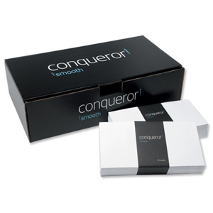 Conqueror Envelopes Wallet Peel and Seal Ultra Smooth Diamond White DL Ref CXN1625DW [Pack 500]