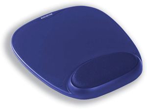 Kensington Mouse Mat Pad with Wrist Rest Foam Blue Ref 64271