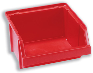 Raaco 3-120 Storage Bin Polypropylene Stackable W125xD133xH75mm Red Ref 128612 [Pack 12]