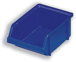 Raaco 3-160 Storage Bin Polypropylene Stackable W125xD173xH75mm Blue Ref 104401 [Pack 12]