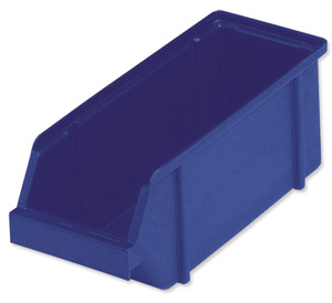 Raaco 5-460 Storage Bin Polypropylene Stackable W125xD300xH126mm Blue Ref 101431 [Pack 6]