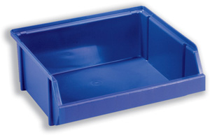 Raaco 8-570 Storage Bin Polypropylene Stackable W256xD228xH100mm Blue Ref 128773 [Pack 6]