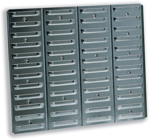 Raaco 520 Bin Wall Panel Galvanised Wall-mounting 520x11x440mm Ref 118330 [Pack 6]