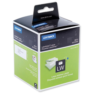 Dymo Labelwriter Labels Large Address Labels 36x89mm Ref 99012 S0722400 [Pack 2x260]