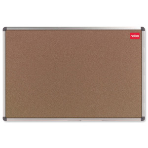 Nobo Classic Office Noticeboard Cork with Fixings and Aluminium Trim W1800xH1200mm Ref 30530326