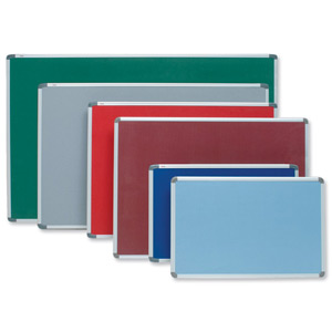 Nobo Euro Plus Noticeboard Felt with Fixings and Aluminium Frame W924xH615mm Smokey Blue Ref 41838988