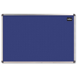 Nobo Classic Noticeboard Felt with Fixings and Aluminium Frame W1800xH1200mm Blue Ref 1900982