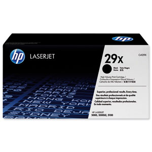 Hewlett Packard [HP] No. 29X Laser Toner Cartridge Page Life 10000pp Black Ref C4129X