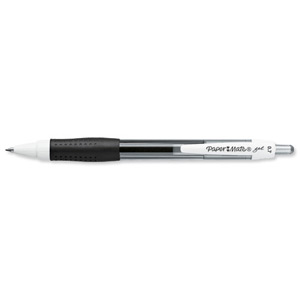 Paper Mate Gel Rollerball Pen 0.7mm Tip 0.5mm Line Black Ref S0903210 [Pack 12]