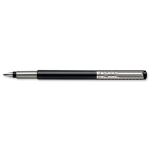Parker Premium Vector Fountain Pen Stainless Steel Nib Black and Stainless Steel Trim Ref S0908800